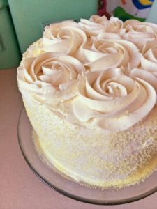 Easter Banana Chiffon Cake with Cream Cheese Frosting