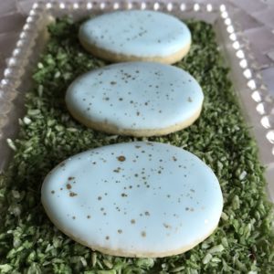 Pussy Willow Speckled Egg Cookies