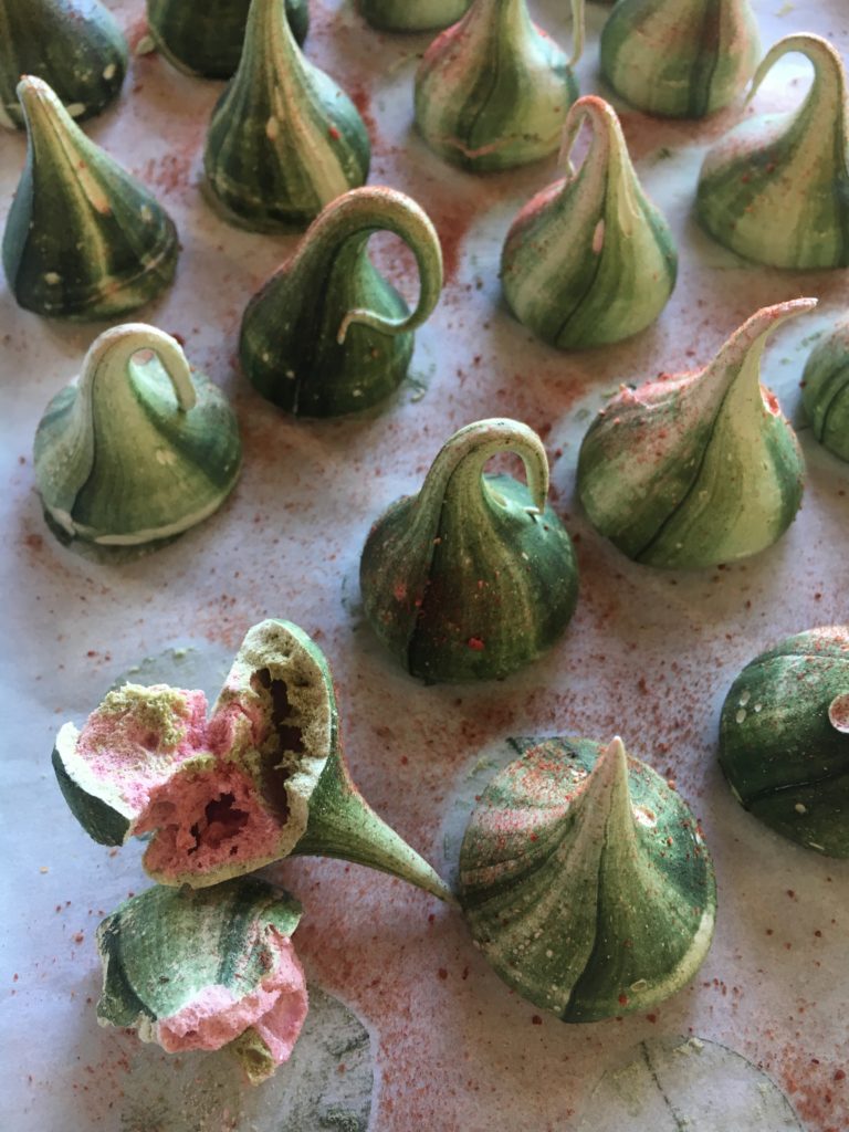 Strawberry Matcha Meringue