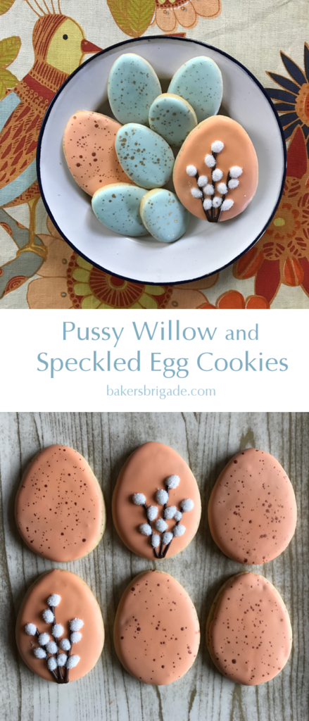 Pussy Willow and Speckled Egg Cookies