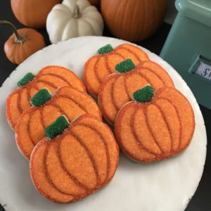 Sparkly Pumpkin Cookies