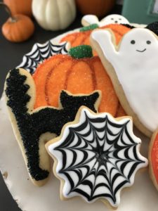 Black and White Halloween Cookies