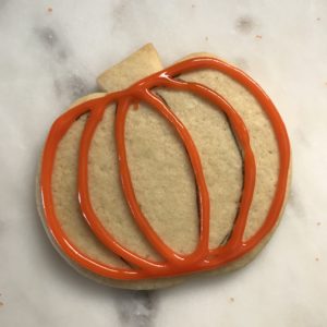 Sparkly Pumpkin Cookies