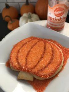 Sparkly Pumpkin Cookies