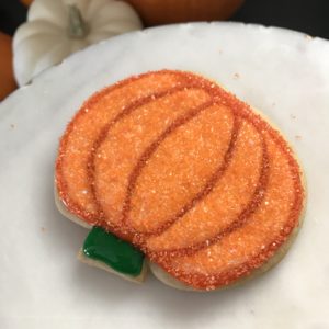 Sparkly Pumpkin Cookies