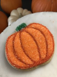 Sparkly Pumpkin Cookies