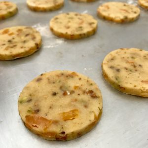 Glazed Apricot-Pistachio Cookies