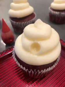 Bloody Bullet Hole Cupcakes