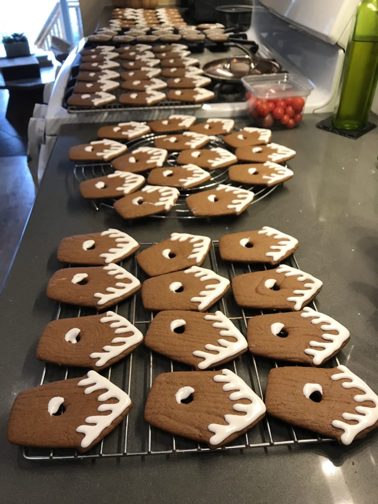 Gingerbread Birdhouse Cookies