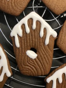 Gingerbread Birdhouse Cookies