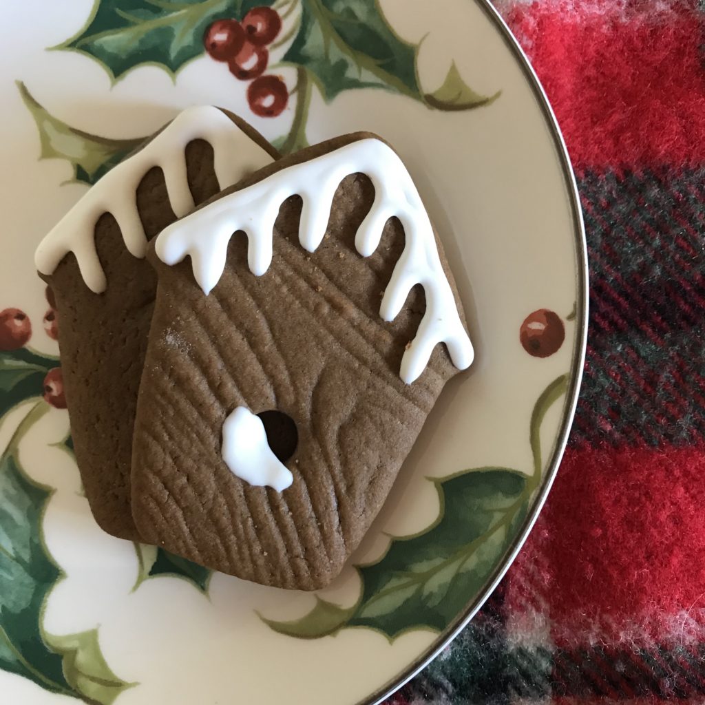 Gingerbread Birdhouse Cookies