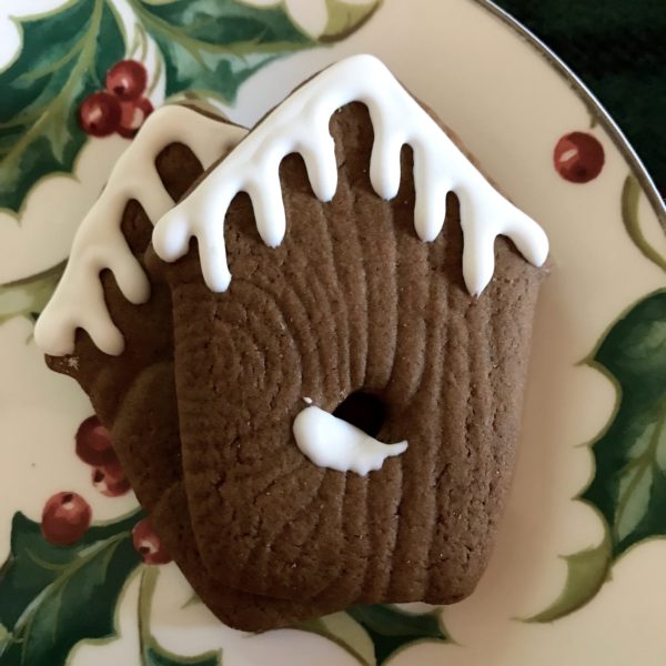 Gingerbread Birdhouse Cookies