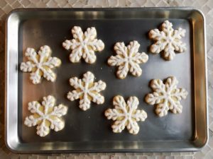 Orange-Cardamom Snowflake Cookies