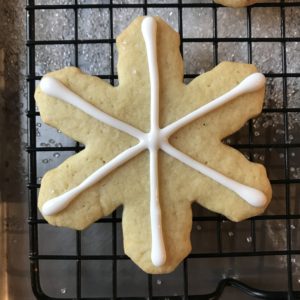 Orange-Cardamom Snowflake Cookies