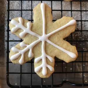 Orange-Cardamom Snowflake Cookies
