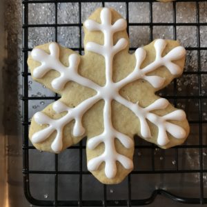 Orange-Cardamom Snowflake Cookies