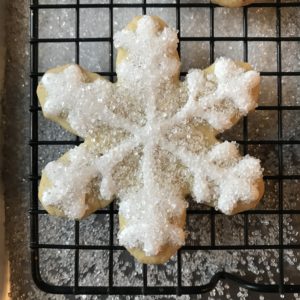 Orange-Cardamom Snowflake Cookies