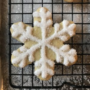 Orange-Cardamom Snowflake Cookies