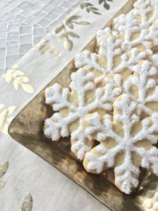 Orange-Cardamom Snowflake Cookies