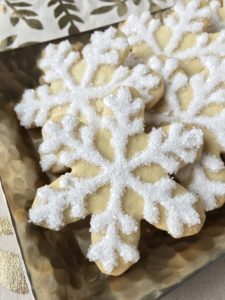 Orange-Cardamom Snowflake Cookies