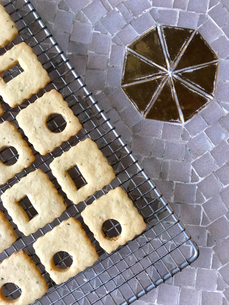 Lemon-Rosemary Linzer Cookies