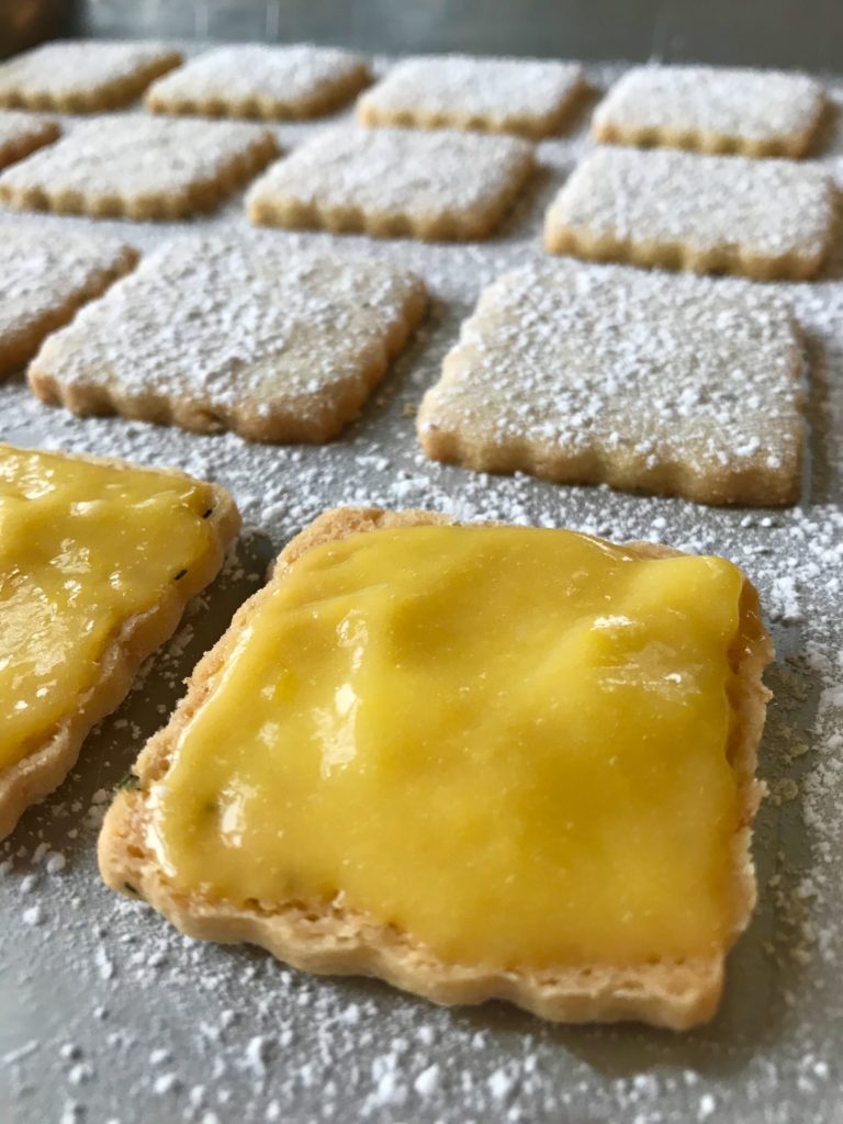 Lemon-Rosemary Linzer Cookies