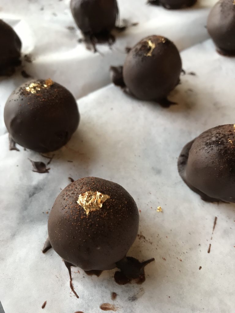 Mezcal-Chili Dark Chocolate Truffles