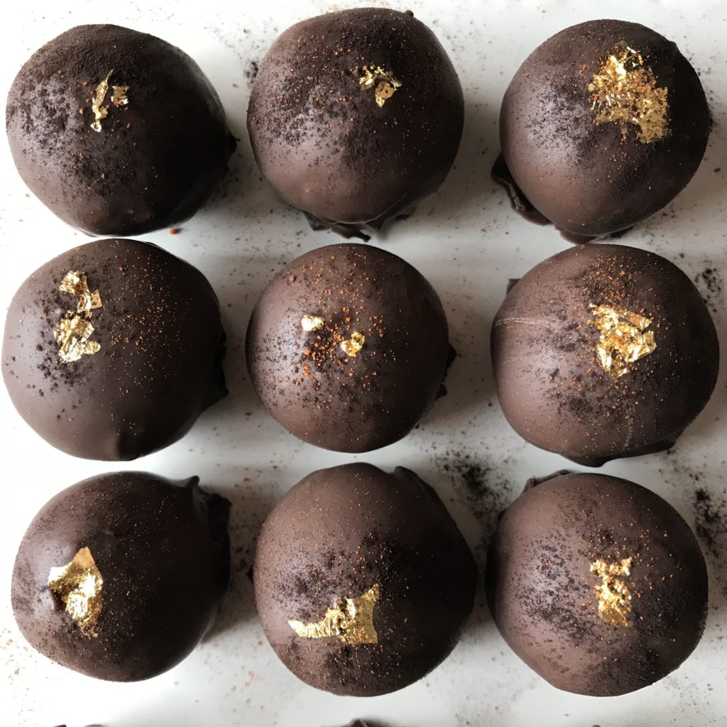 Mezcal-Chili Dark Chocolate Truffles