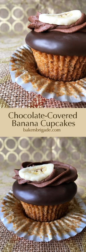 chocolate banana cupcakes