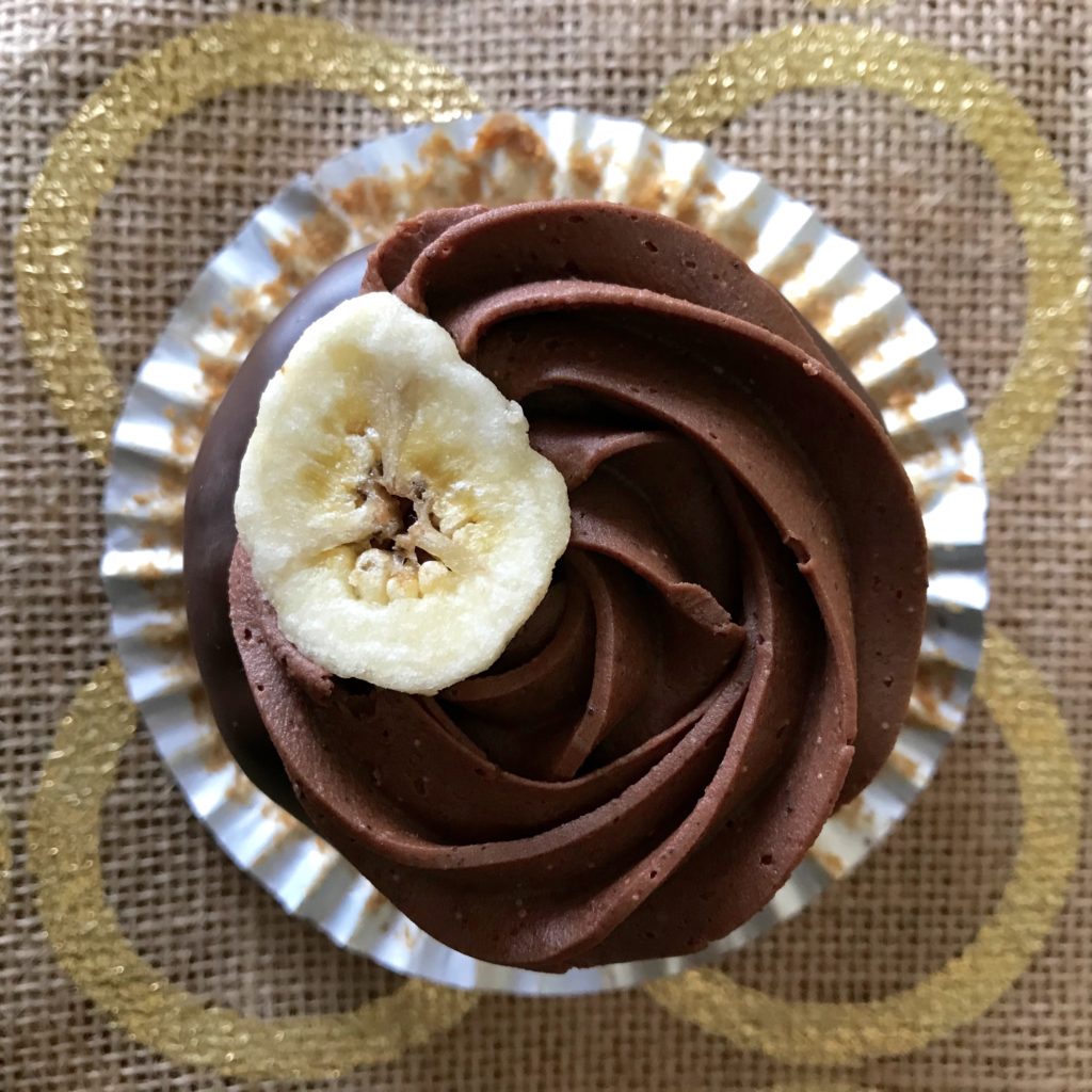 chocolate banana cupcakes