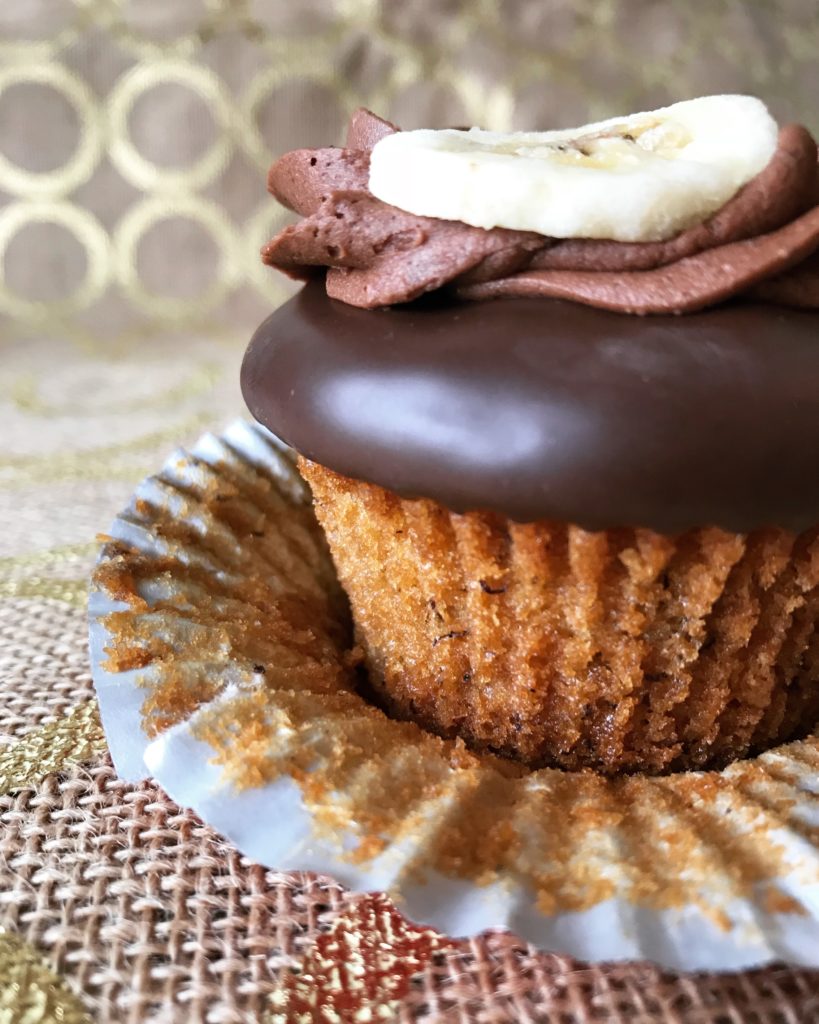 chocolate banana cupcakes