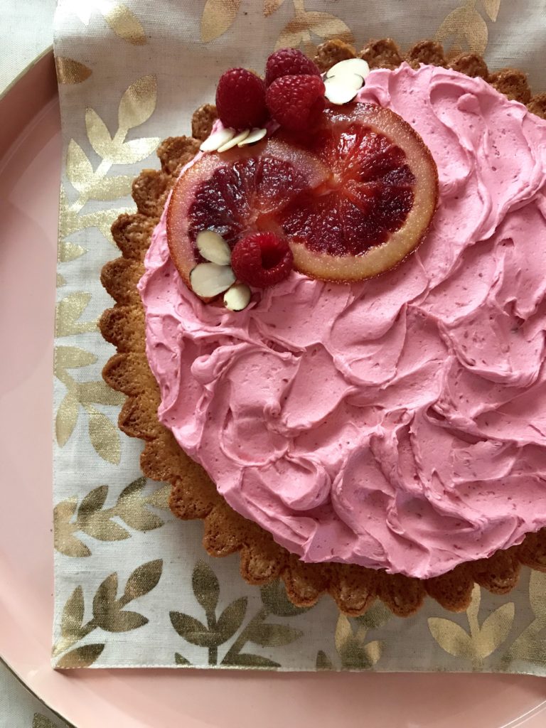 Raspberry Almond Cake