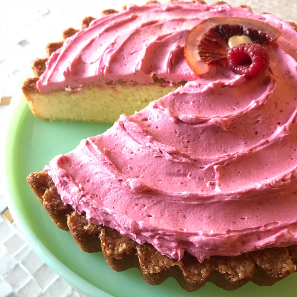 Raspberry Almond Cake