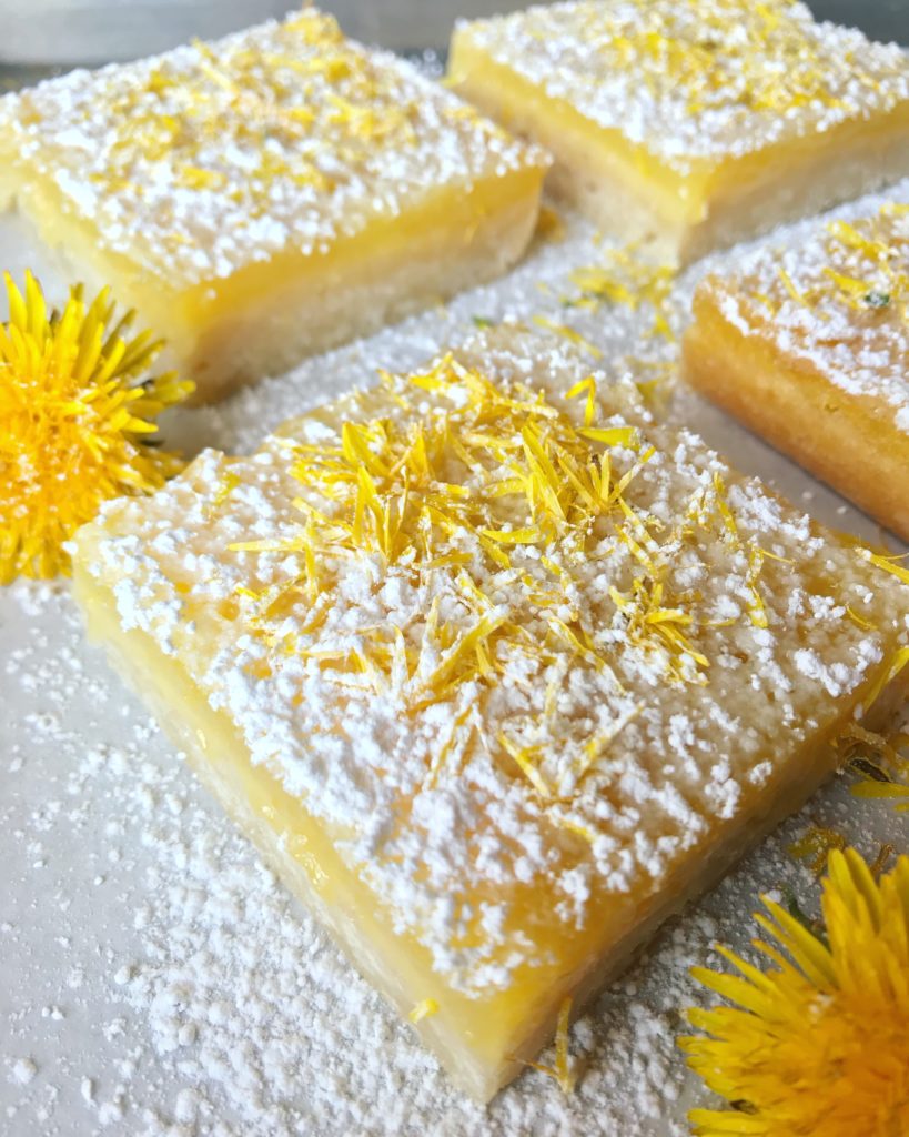 Dandelion Lemon Bars