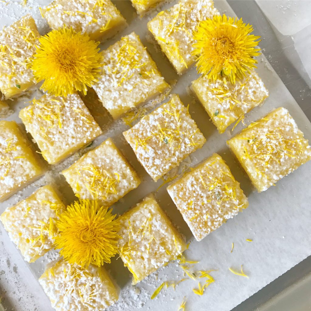 Dandelion Lemon Bars