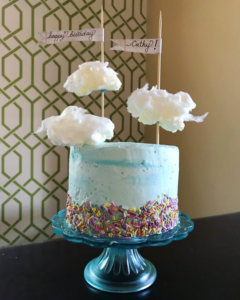 Cotton Candy Cloud Cake