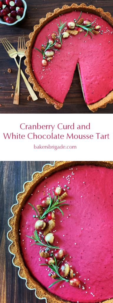 cranberry curd white chocolate mousse