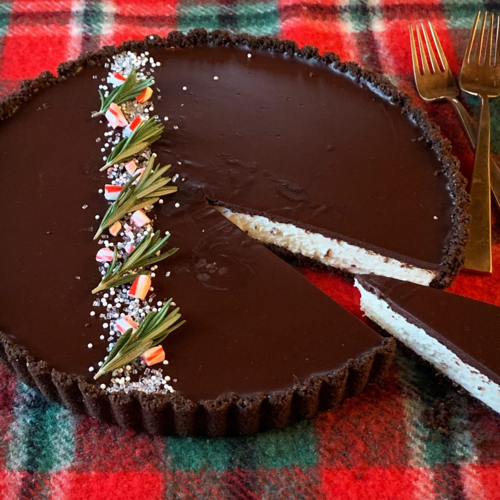 Chocolate and Peppermint Mousse Tart