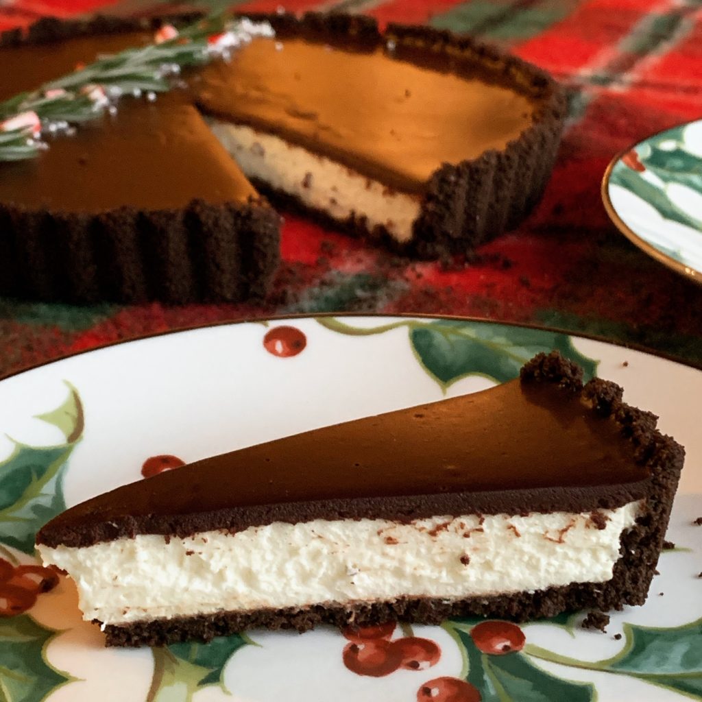 Chocolate and Peppermint Mousse Tart