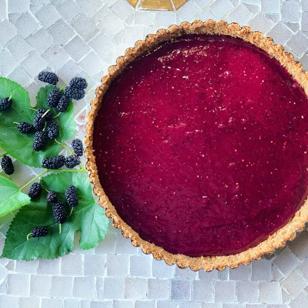 Mulberry Matcha Tart