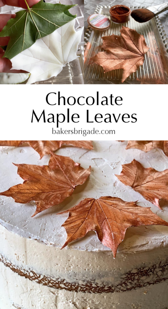 Paint and Peel Chocolate Leaves