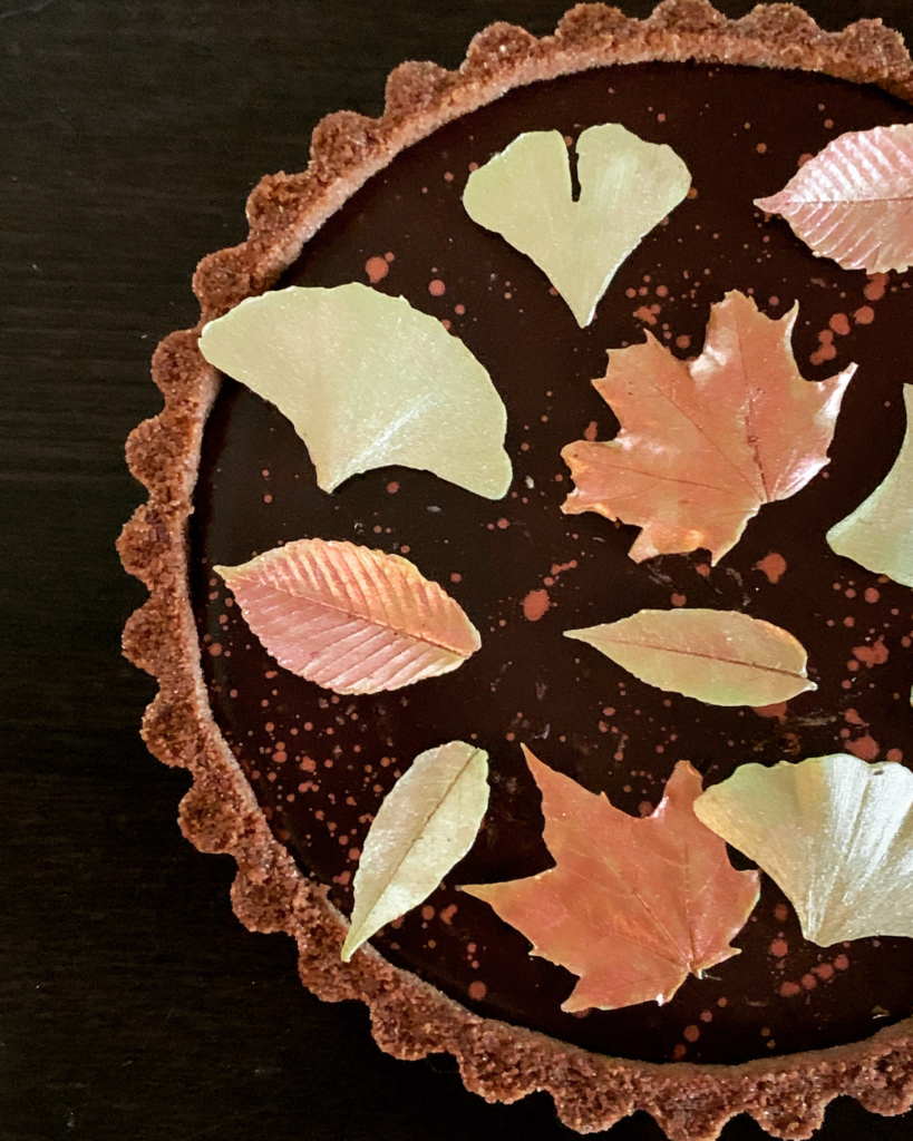 Pumpkin Pie with Chocolate Ganache