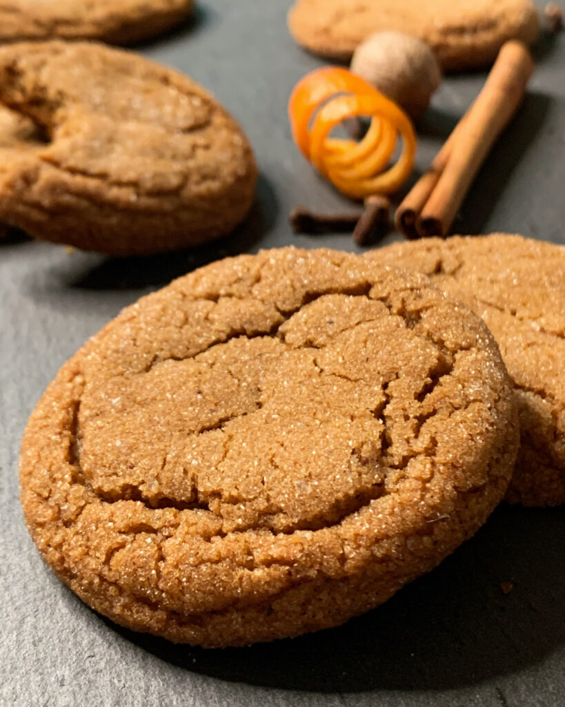 Chewy Orange Gingerbread Cookie
