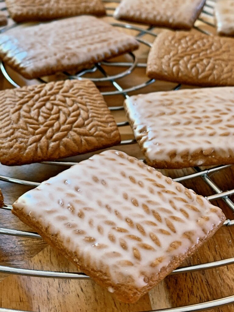Glazed Gingerbread Cookies