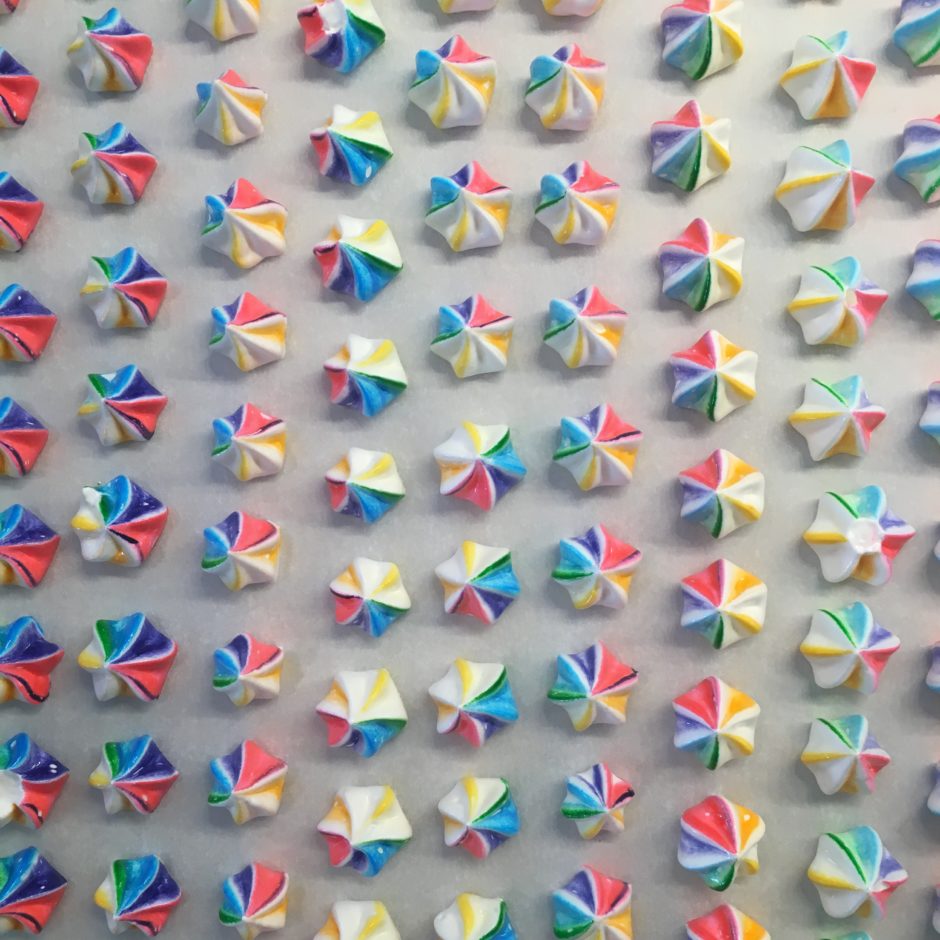 Rainbow Mini Meringues