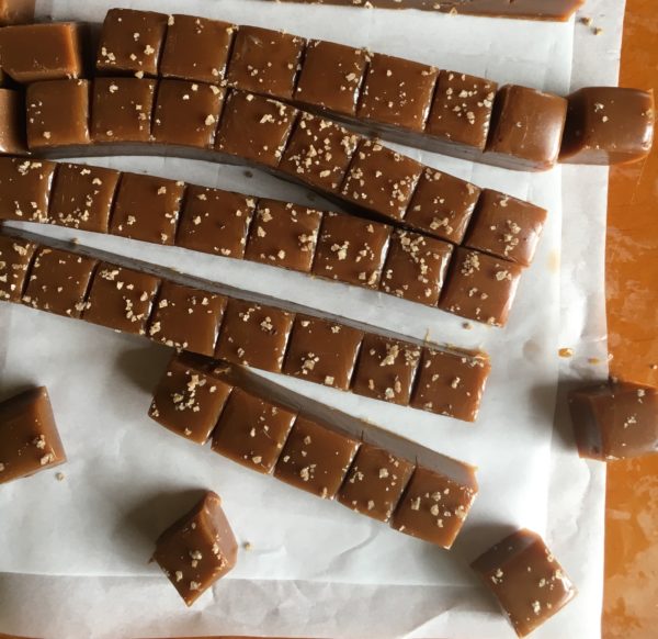 Salted Mezcal Caramels