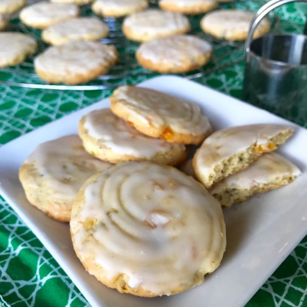 Glazed Apricot-Pistachio Cookies