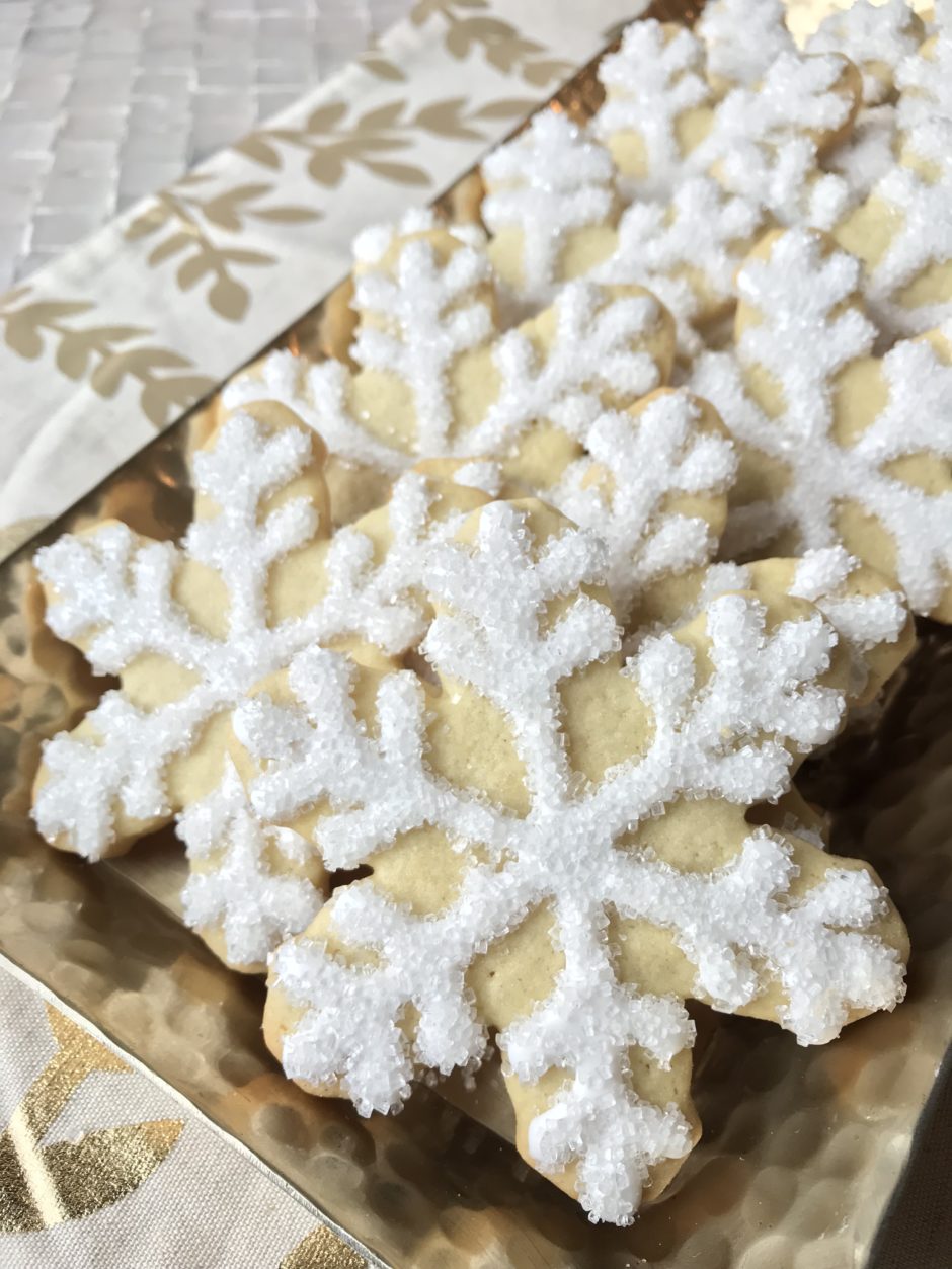 Orange-Cardamom Snowflake Cookies