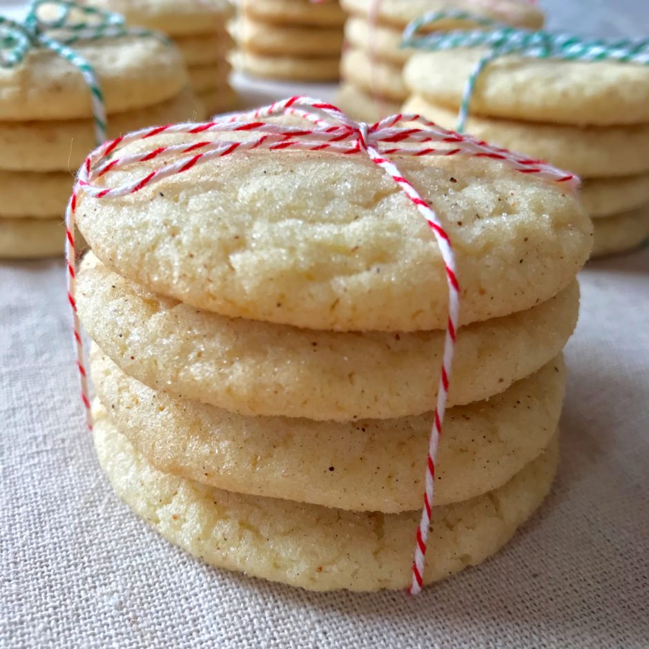 Eggnog Snickerdoodles