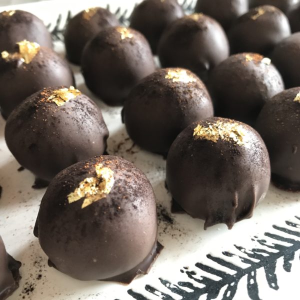 Mezcal-Chili Dark Chocolate Truffles